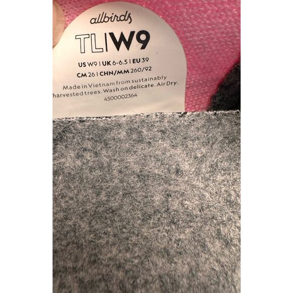 Allbirds Tree Loungers Womens Comfort Breatheable Shoes Slip On Sz 9 US Pink - Picture 13 of 13